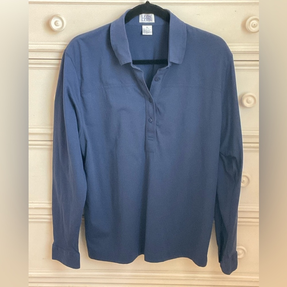 Leon Levin Collar Long Sleeve Shirt Top